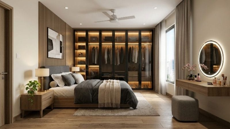 Thiết kế nội thất phòng ngủ 15m2