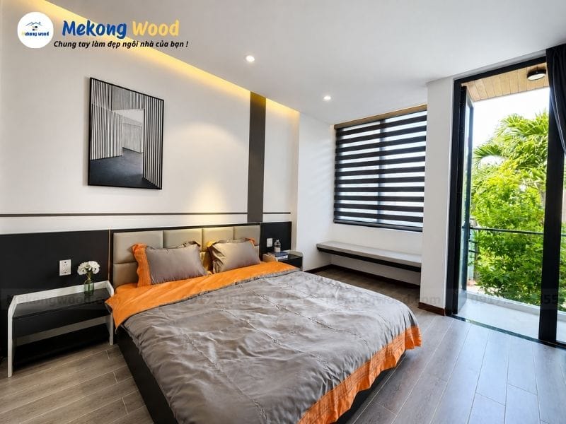 Hình ảnh phòng ngủ nhà phố 15m2 đơn giản