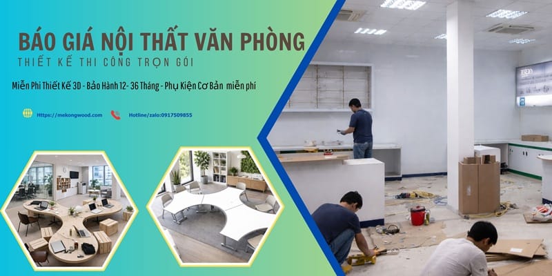 bảng báo giá thiết kế thi công nội thất văn phòng