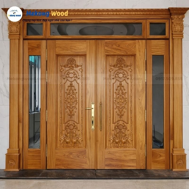 Hình ảnh của chính nhà phố bằng gỗ tự nhiên sang trọng và cao cấp