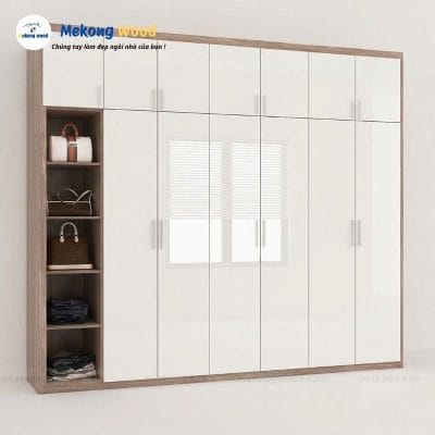 Tủ Quần Áo 6 Cánh Acrylic - Đẳng Cấp , Sang Trọng