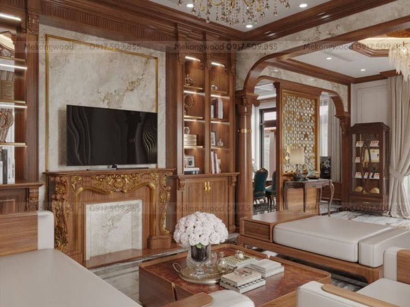 Hình ảnh thiết kế nội thất tân cổ điển