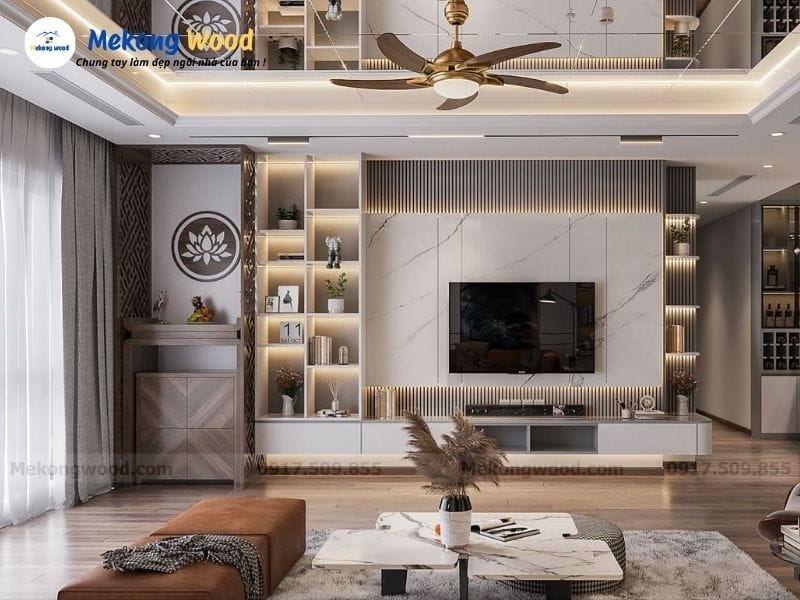 Hình ảnh thiết kế nội thất phòng khách chung cư