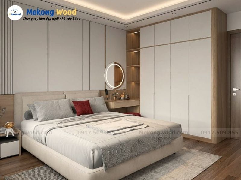Hình ảnh nội thất phòng ngủ chung cư hiện đại