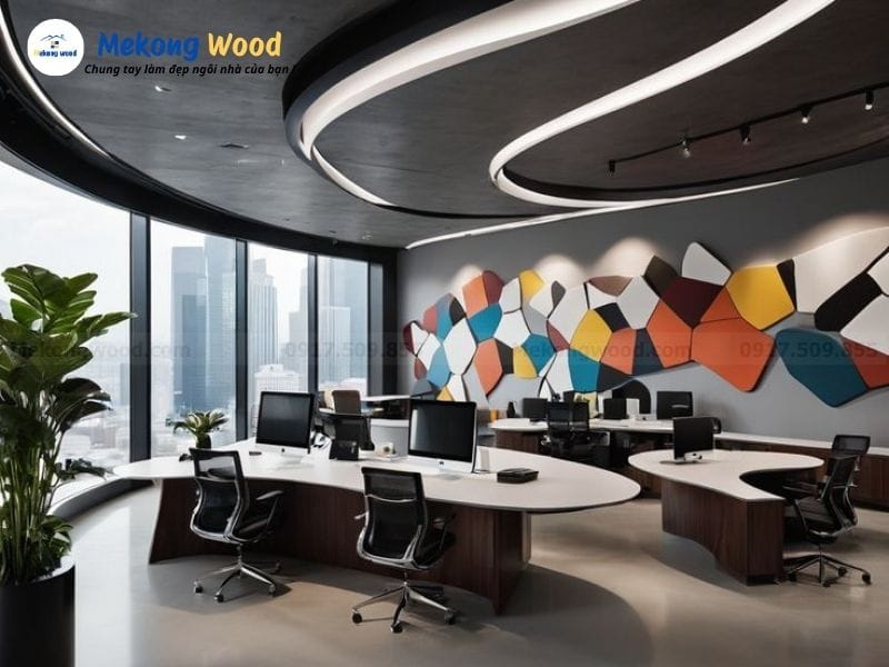 Thiết kê nội thất văn phòng trọn gói tại Mekongwood
