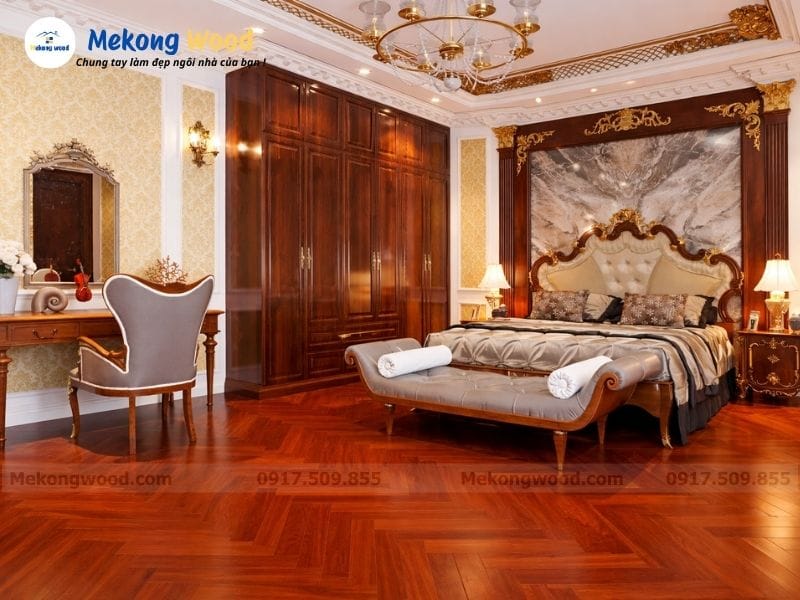 Thiết kế nội thất phòng ngỉ phong cách tân cổ điển cao cấp