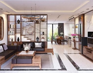 thiết kế thi công nội thất nhà phố tại Mekongwood