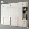 Tủ Quần Áo 6 Cánh Gỗ Công Nghiệp Phủ Acrylic