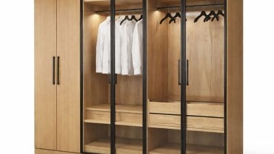 Tủ Quần Áo Cánh Kính 3 Buồng Hiện Đại