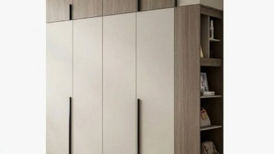 mẫu tủ quần áo gỗ công nghiệp phủ Melamine