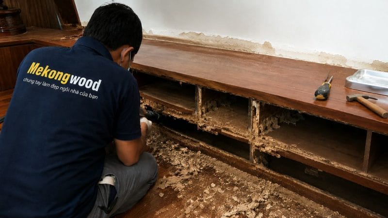Cách trị mọt gỗ tại nhà