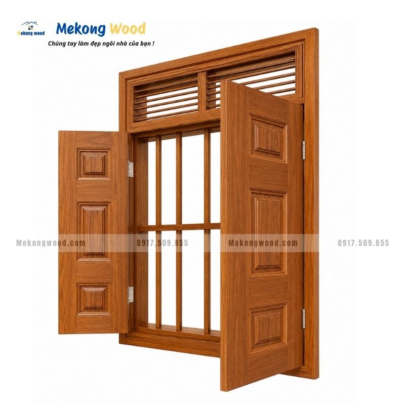 Hình ảnh cửa sổ gỗ tự nhiên đẹp