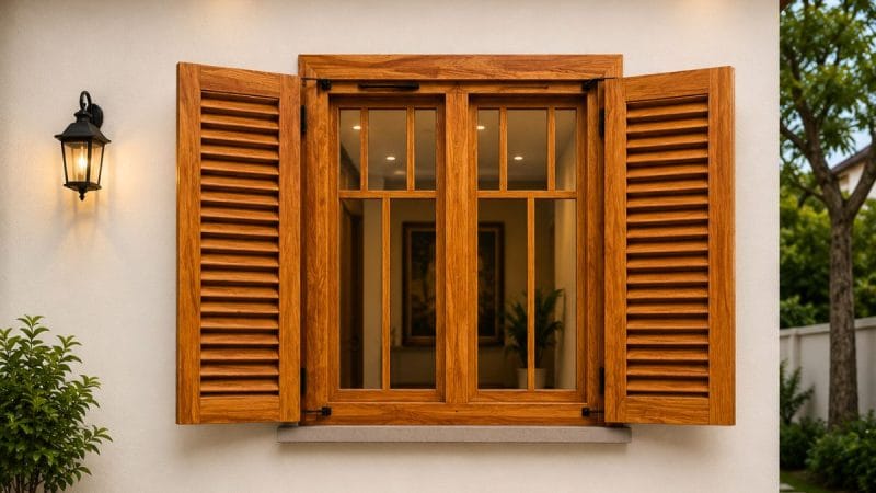 mẫu cửa sổ gỗ đẹp