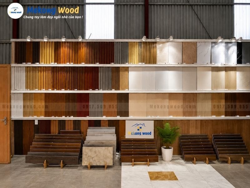 Hình ảnh các mẫu tấm ốp tường tại nội thất Mekongwood
