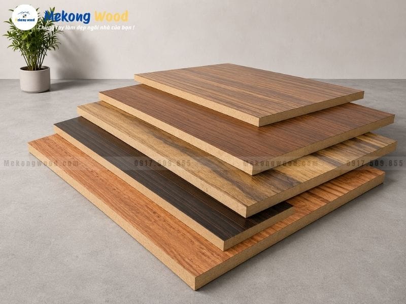 Mẫu các màu tấm ốp gỗ công nghiệp