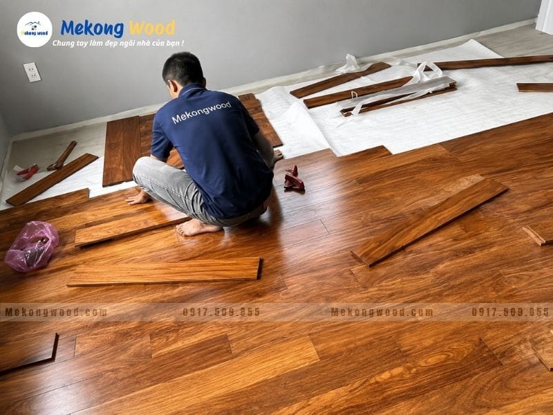 Bảng giá thi công các loại vật tư sàn gỗ