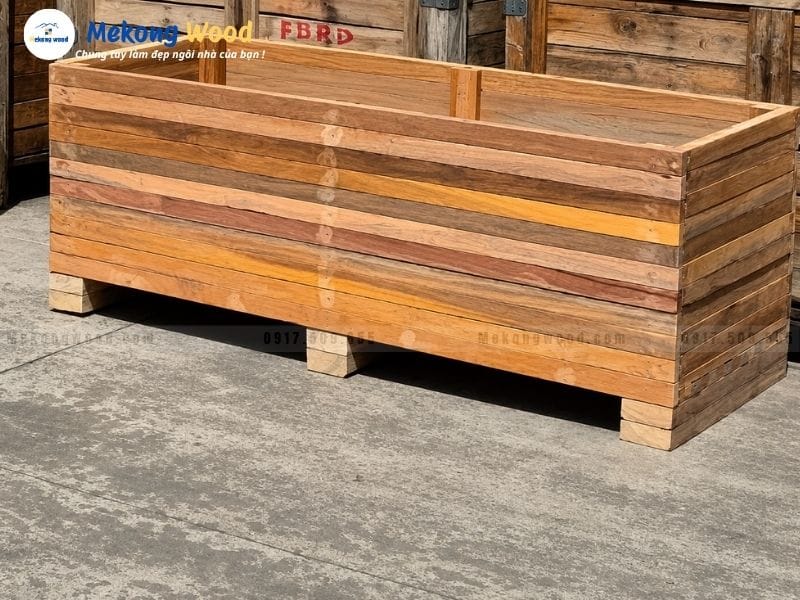 Hình ảnh thùng gỗ giá rẻ tại xưởng Mekongwood