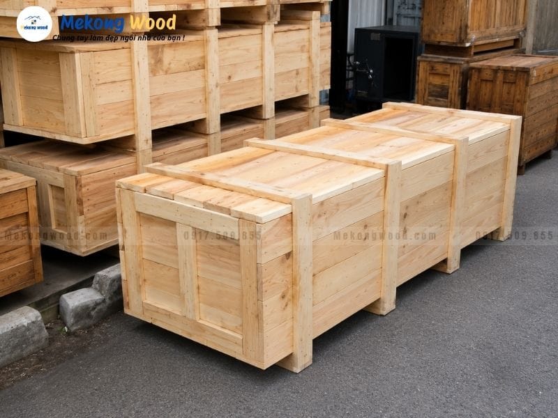 Hình ảnh thùng gỗ dùng cho hàng xóa xuất khẩu