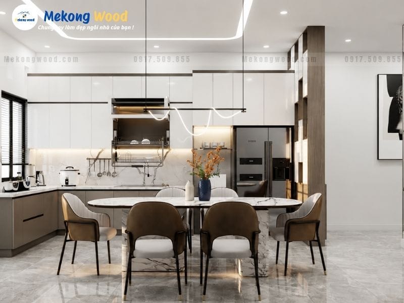 Thiết kế nhà bếp chuẩn tam công năng
