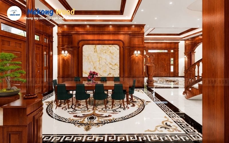 Hình ảnh góc phòng ăn nhìn từ phòng bếp