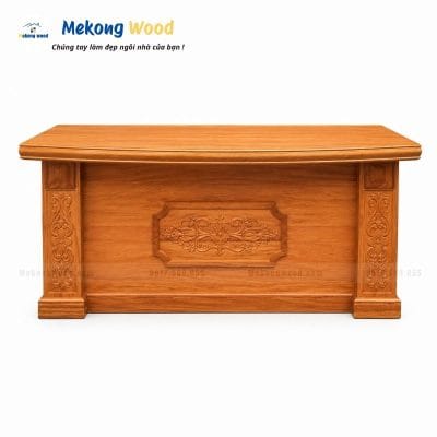Mẫu bàn làm việc giám đốc gỗ gõ đỏ