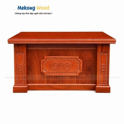 mẫu bàn làm việc giám đốc gỗ hương