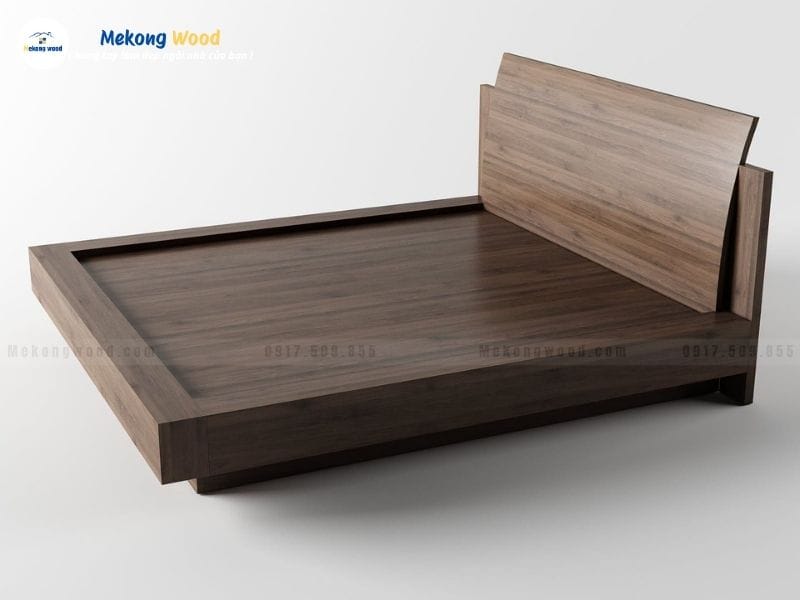 Mẫu giường hộp gỗ óc kiểu nhật