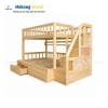 mẫu giường tầng gỗ thông cho bé