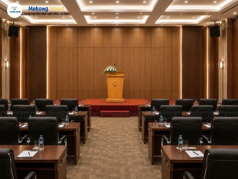 hình ảnh bục phát biểu tại hội trường