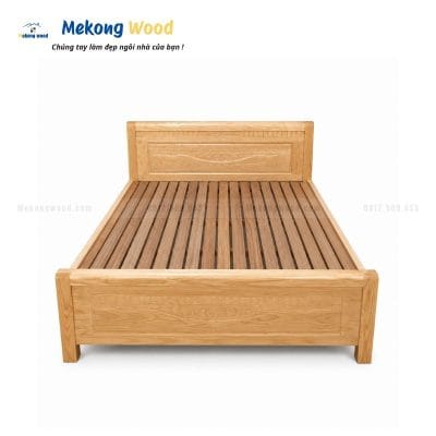 giường ngủ gỗ sồi hiện đại giá rẻ