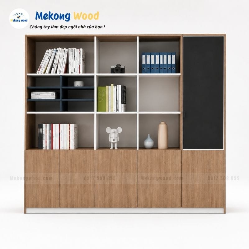 Tủ Hồ Sơ Gỗ Công Nghiệp MDF Phủ Melamine